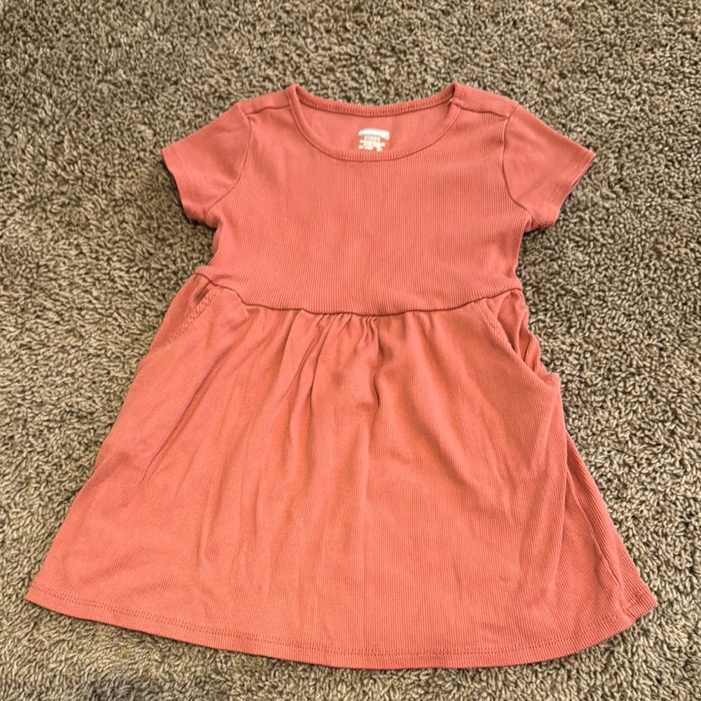 Garanimals Pink Pleated Sundress Casual Short Sleeve